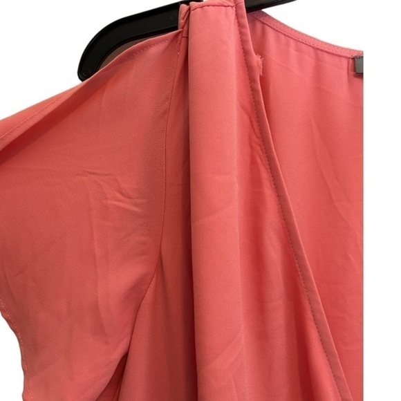 LOVE by Design FLUTTER SLEEVE WRAP MAXI DRESS IN PINK - Picture 14 of 14